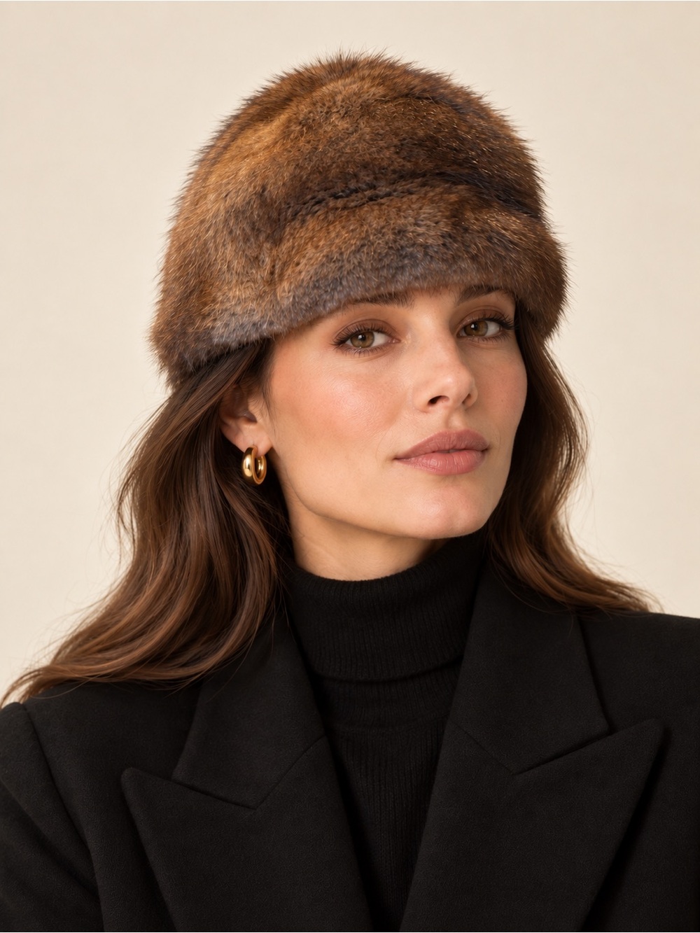 Union made vintage mink hat.